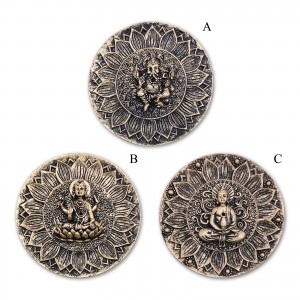 PORTA INCENSO REDONDO EM RESINA PLÁSTICA REF: APHY2386-RG