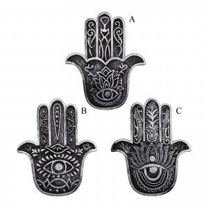 PORTA INCENSO MÃO HAMSA EM RESINA PLÁSTICA REF: APHY2303M-SL