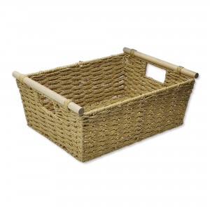 CESTO ORGANIZADOR EM CORDA DE PAPEL COM ALÇA REF: APRM2310203 CESTO ORGANIZADOR EM CORDA DE PAPEL COM ALÇA REF: APRM2310203
