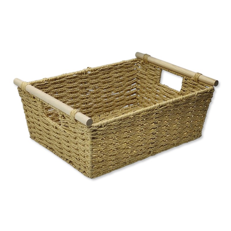 CESTO ORGANIZADOR EM CORDA DE PAPEL COM ALÇA REF: APRM2310203 CESTO ORGANIZADOR EM CORDA DE PAPEL COM ALÇA REF: APRM2310203