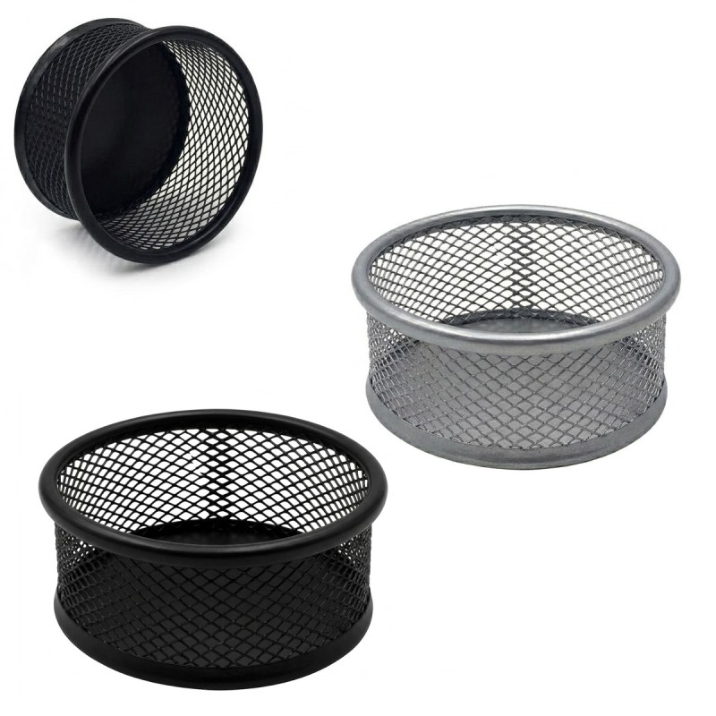 PORTA CLIPS DE MESA PRETO EM METAL REF: AP23584BT