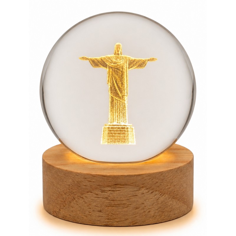 GLOBO LUMINÁRIA MODELO CRISTO REDENTOR EM VIDRO REF: AP7814WL-6F GLOBO LUMINÁRIA MODELO CRISTO REDENTOR EM VIDRO REF: AP7814WL-6F
