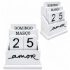 CALENDÁRIO DECORATIVO DE MESA DE MADEIRA REF: APRL002