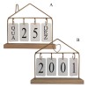 CALENDÁRIO DECORATIVO DE MESA EM MADEIRA COM ARGOLAS REF: APRL005GD CALENDÁRIO DECORATIVO DE MESA EM MADEIRA COM ARGOLAS REF: APRL005GD