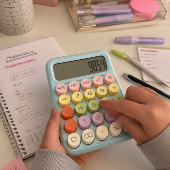CALCULADORA COM TECLA ELETRÔNICA EM PLÁSTICO REF: APRZ817MAX