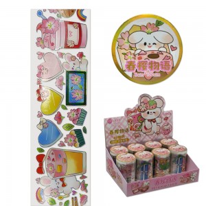 ROLO DE FITA ADESIVA ESTAMPADA EM PLÁSTICO REF: XM-JD2541B