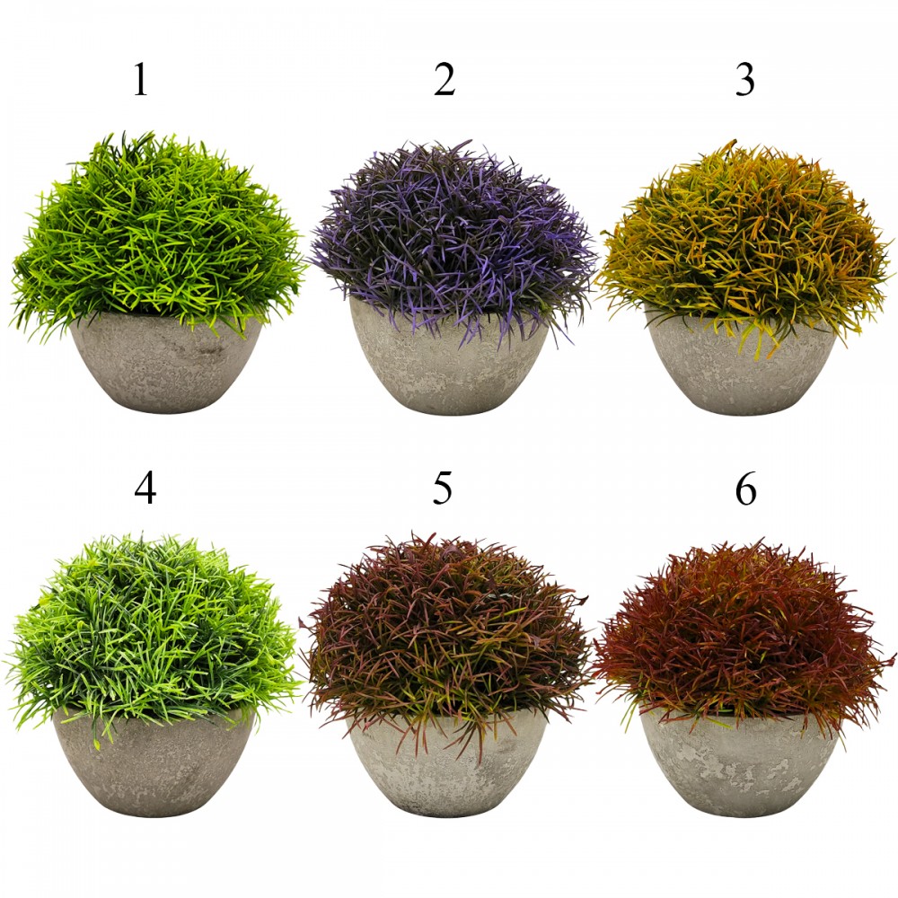 VASO COM PLANTA PERMANENTE DE PLÁSTICO REF: APQ1504