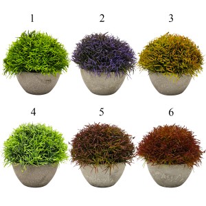 VASO COM PLANTA PERMANENTE DE PLÁSTICO REF: APQ1504