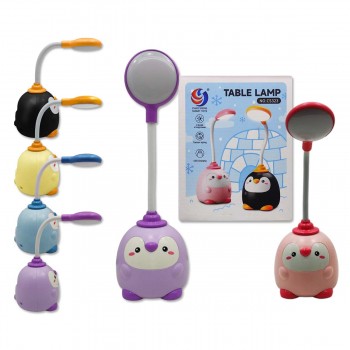 LUMINÁRIA DE MESA MODELO PINGUIM COM CABO USB EM PLÁSTICO REF: AP323-1L