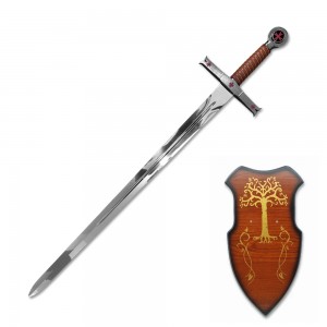 ESPADA MEDIEVAL DECORATIVA COM LÂMINA SEM CORTE EM METAL REF: PFL199117 ESPADA MEDIEVAL DECORATIVA COM LÂMINA SEM CORTE EM METAL REF: PFL199117