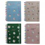 CADERNO A4 COM DISCO PARA ANOTAÇOES COM 80 FOLHAS EM PLASTICO REF: AP8312-A4