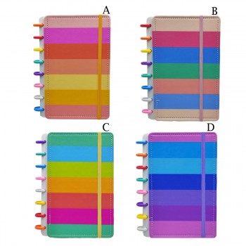 CADERNO A5 COM DISCO PARA ANOTAÇOES COM 80 FOLHAS EM PLÁSTICO REF: AP8315-A5