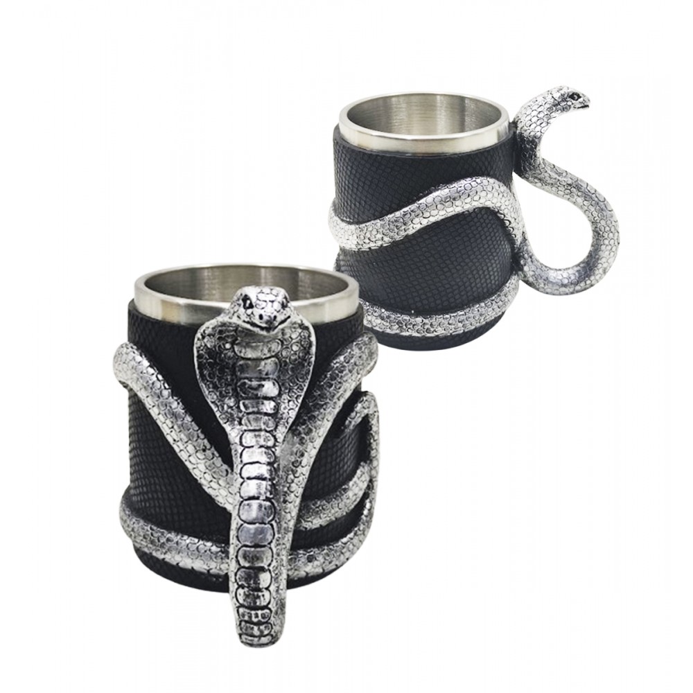 CANECA COM ALÇA MODELO COBRA 400ML EM METAL INOX E REVESTIDA DE RESINA DE PVC REF: AP230071SL CANECA COM ALÇA MODELO COBRA 400ML EM METAL INOX E REVESTIDA DE RESINA DE PVC REF: AP230071SL