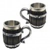CANECA COM ALÇA MODELO BARRIL 600ML EM METAL INOX E REVESTIDA DE RESINA DE PVC REF: AP230075 CANECA COM ALÇA MODELO BARRIL 600ML EM METAL INOX E REVESTIDA DE RESINA DE PVC REF: AP230075