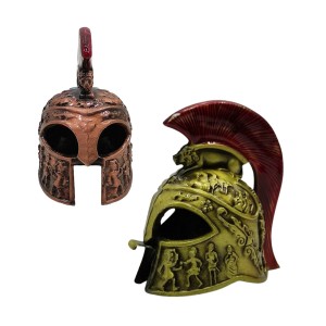 MINI CAPACETE DECORATIVO MODELO MEDIEVAL ROMANO EM METAL REF: APH7739S
