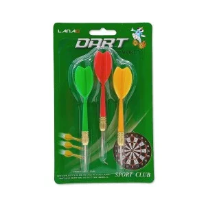 CONJUNTO COM 3 DARDOS PONTA AGULHA MAGNÉTICA DE PLÁSTICO REF: APLA7006