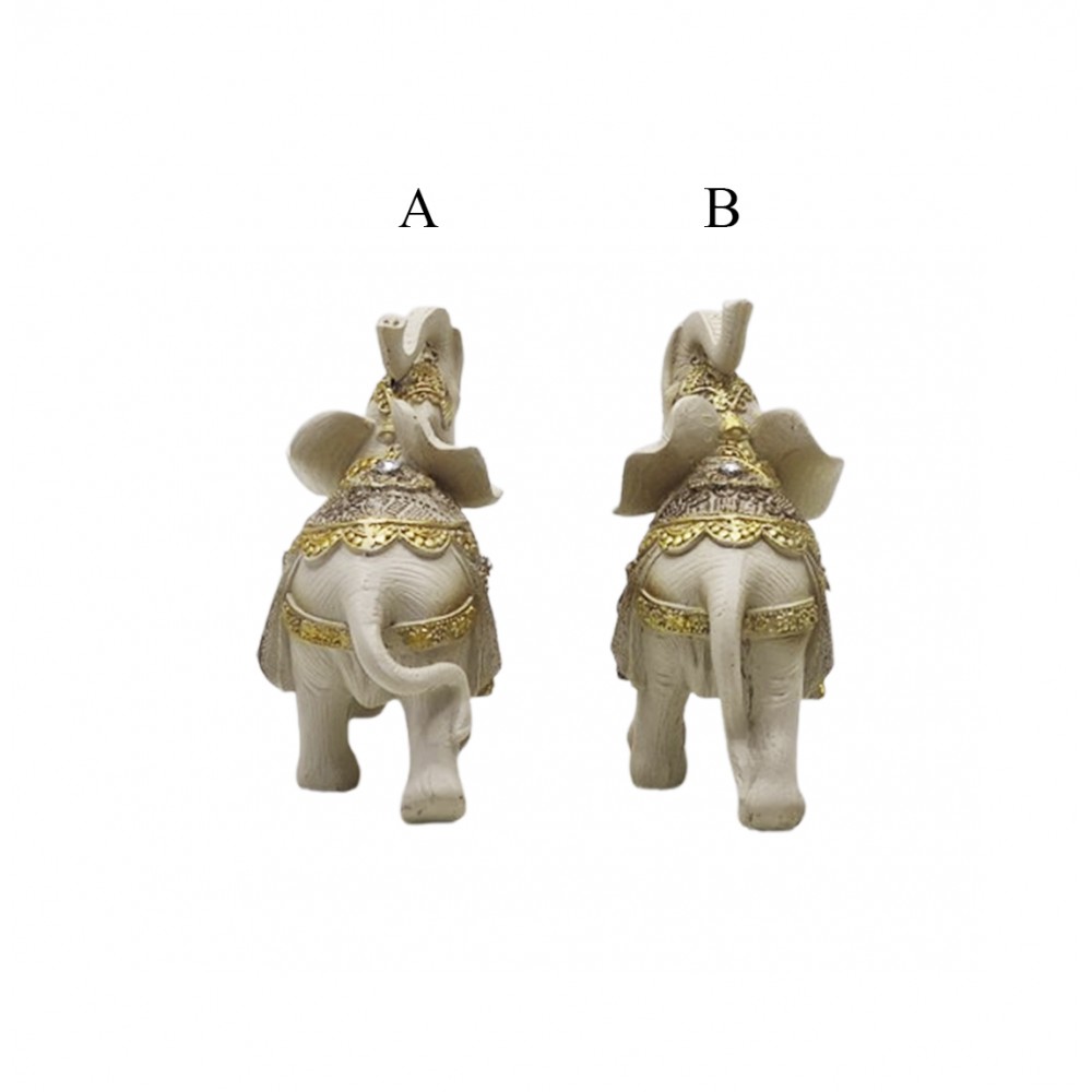 ENFEITE DECORATIVO DE MESA MODELO ELEFANTE EM RESINA PLÁSTICA REF: AP22738