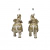 ENFEITE DECORATIVO DE MESA MODELO ELEFANTE EM RESINA PLÁSTICA REF: AP22738