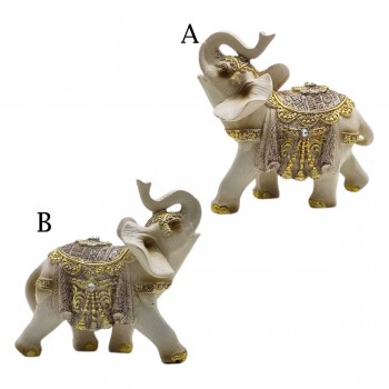 ENFEITE DECORATIVO DE MESA MODELO ELEFANTE EM RESINA PLÁSTICA REF: AP22738