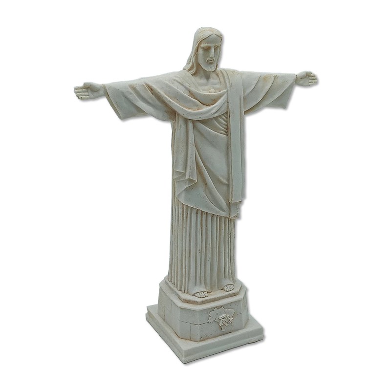 ENFEITE DECOATIVO DE MESA MODELO CRISTO REDENTOR RESINA PLÁSTICA REF: APW2177