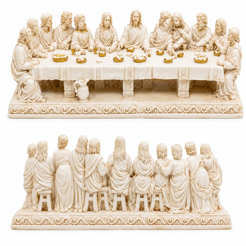 ENFEITE DECORATIVO DE MESA MODELO A ÚLTIMA CEIA EM RESINA PLÁSTICA REF: APW2342