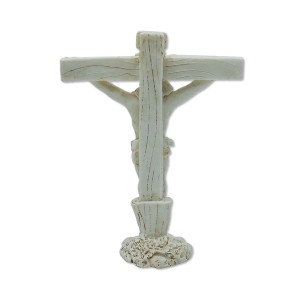 ENFEITE DECORATIVO MODELO JESUS NA CRUZ EM RESINA PLÁSTICA REF: APW2209