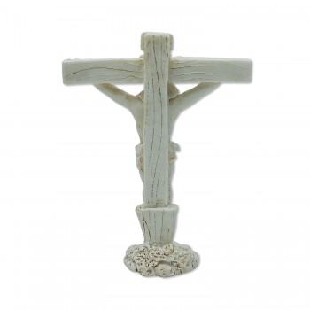 ENFEITE DECORATIVO MODELO JESUS NA CRUZ EM RESINA PLÁSTICA REF: APW2209