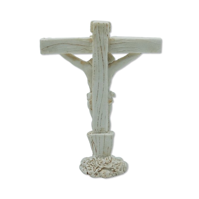 ENFEITE DECORATIVO MODELO JESUS NA CRUZ EM RESINA PLÁSTICA REF: APW2209