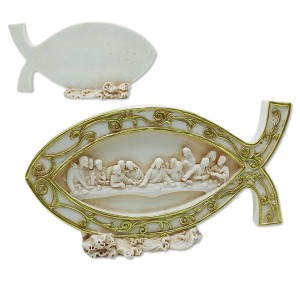 ENFEITE DECORATIVO MODELO A ÚLTIMA CEIA EM RESINA PLÁSTICA REF: APW2216