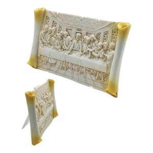 ENFEITE DECORATIVO MODELO A ÚLTIMA CEIA EM RESINA PLÁSTICA REF: APW2001-4