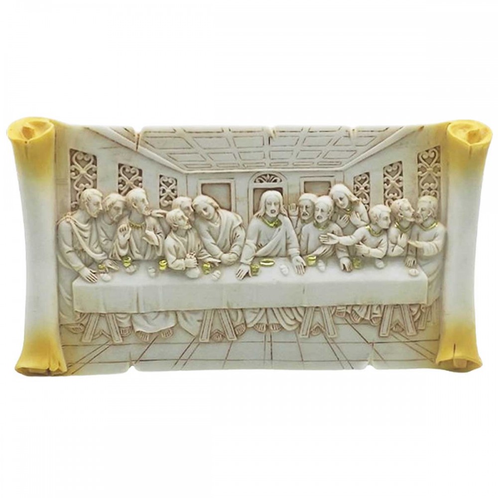 ENFEITE DECORATIVO MODELO A ÚLTIMA CEIA EM RESINA PLÁSTICA REF: APW2001-4