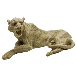 ENFEITE DECORATIVO MODELO LEOPARDO EM RESINA PLÁSTICA REF: AP7737LP