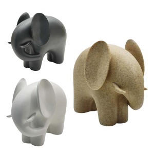 ENFEITE DE MESA MODELO ELEFANTE EM RESINA PLÁSTICA REF: AP7737ES