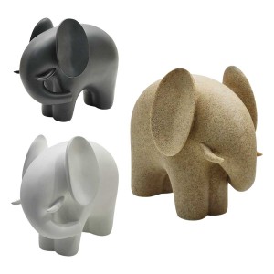ENFEITE DE MESA MODELO ELEFANTE EM RESINA PLÁSTICA REF: AP7737EG