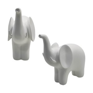 ENFEITE DECORATIVO MODELO ELEFANTE EM RESINA PLÁSTICA REF: AP7737TE02