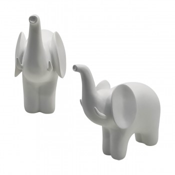 ENFEITE DECORATIVO MODELO ELEFANTE EM RESINA PLÁSTICA REF: AP7737TE02