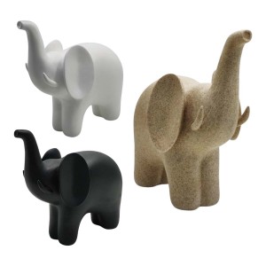 ENFEITE DECORATIVO MODELO ELEFANTE EM RESINA PLÁSTICA REF: AP7737TE02