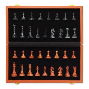 JOGO XADREZ EM MADEIRA COM 34 PEÇAS MAGNÉTICAS 39X39 REF: AP23869C02
