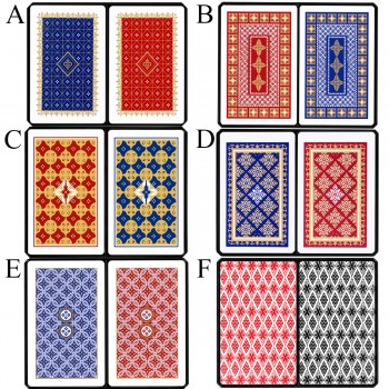 KIT 2 JOGOS DE BARALHOS COM CARTAS DE PLÁSTICO REF: APPK08
