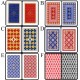 KIT 2 JOGOS DE BARALHOS COM CARTAS DE PLÁSTICO REF: APPK08