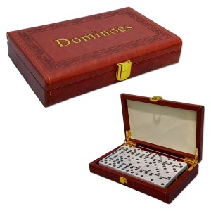 JOGO DE DOMINÓ NA MALETA COM 28 PEDRAS EM MELAMINA REF: AP5012PU JOGO DE DOMINÓ NA MALETA COM 28 PEDRAS EM MELAMINA REF: AP5012PU