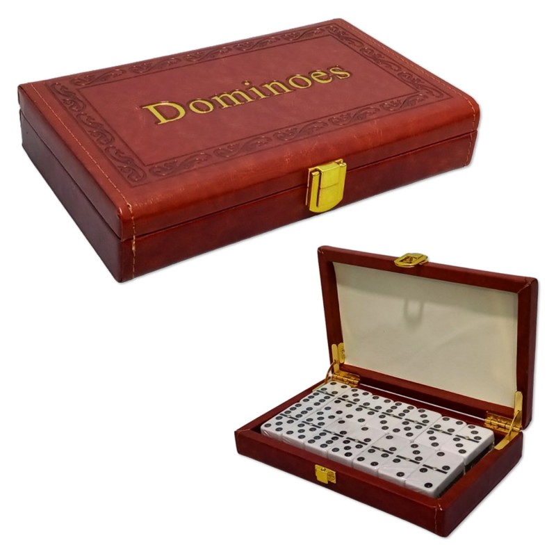 JOGO DE DOMINÓ NA MALETA COM 28 PEDRAS EM MELAMINA REF: AP5012PU JOGO DE DOMINÓ NA MALETA COM 28 PEDRAS EM MELAMINA REF: AP5012PU