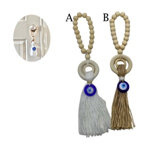 COLAR DECORATIVO DE MESA COM 19 ESFERAS DE MADEIRA E CORDA DE CÂNHAMO E ALGODÃO REF: AP934507 COLAR DECORATIVO DE MESA COM 19 ESFERAS DE MADEIRA E CORDA DE CÂNHAMO E ALGODÃO REF: AP934507