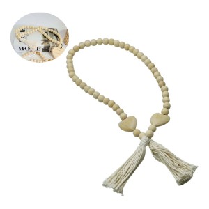 COLAR DECORATIVO DE MESA COM 48 ESFERAS DE MADEIRA E CORDA DE ALGODÃO REF: APD9345H COLAR DECORATIVO DE MESA COM 48 ESFERAS DE MADEIRA E CORDA DE ALGODÃO REF: APD9345H