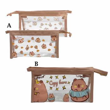 NECESSAIRE PORTA OBJETOS EM PLÁSTICO PVC REF: AP7274B01