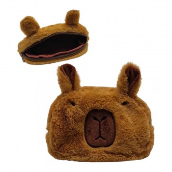 NECESSAIRE PORTA OBJETOS MODELO CAPIVARA EM POLIÉSTER REF: AP7274B02 NECESSAIRE PORTA OBJETOS MODELO CAPIVARA EM POLIÉSTER REF: AP7274B02