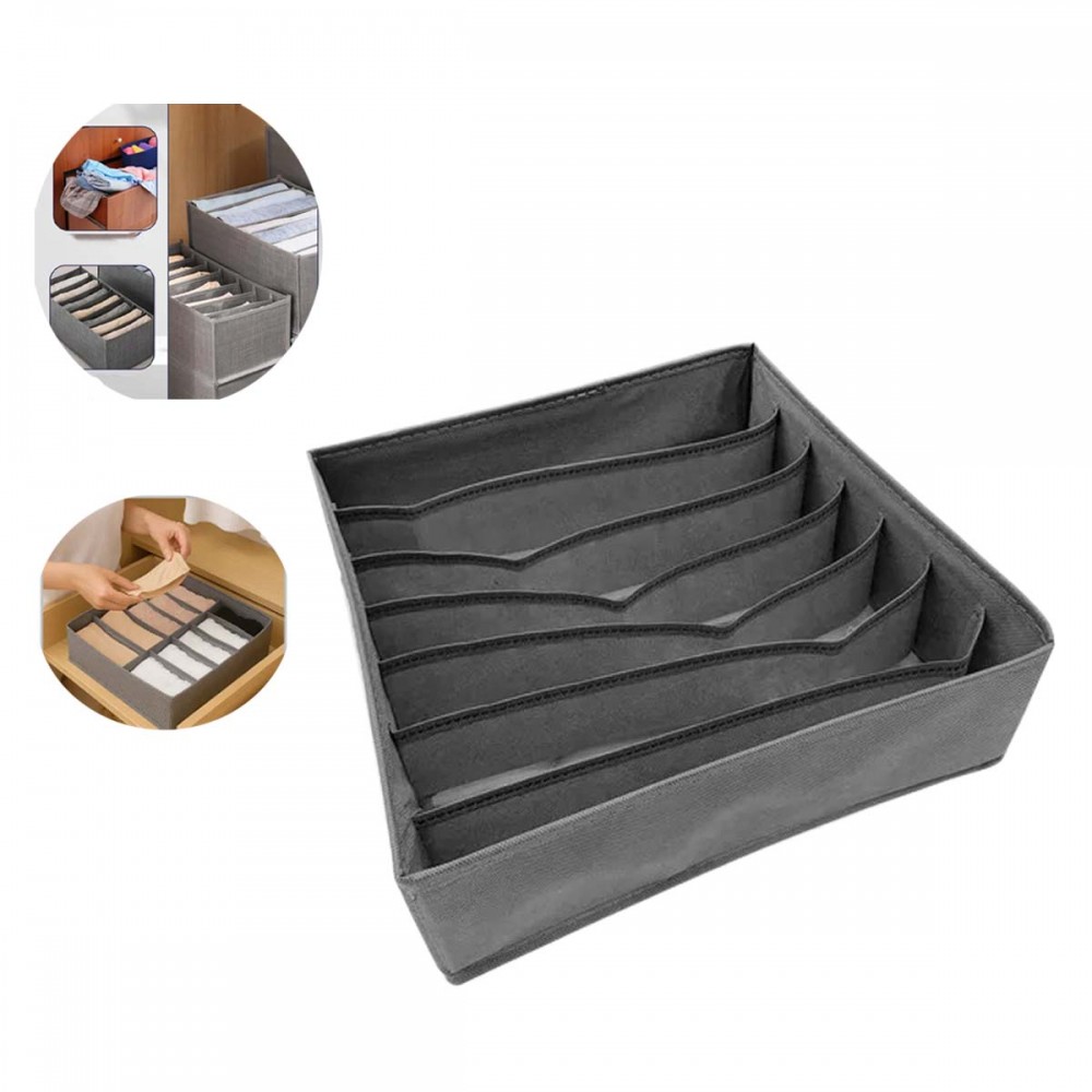 ORGANIZADOR COM 7 DIVISÓRIAS PARA GAVETAS EM TECIDO REF: AP34140H-7