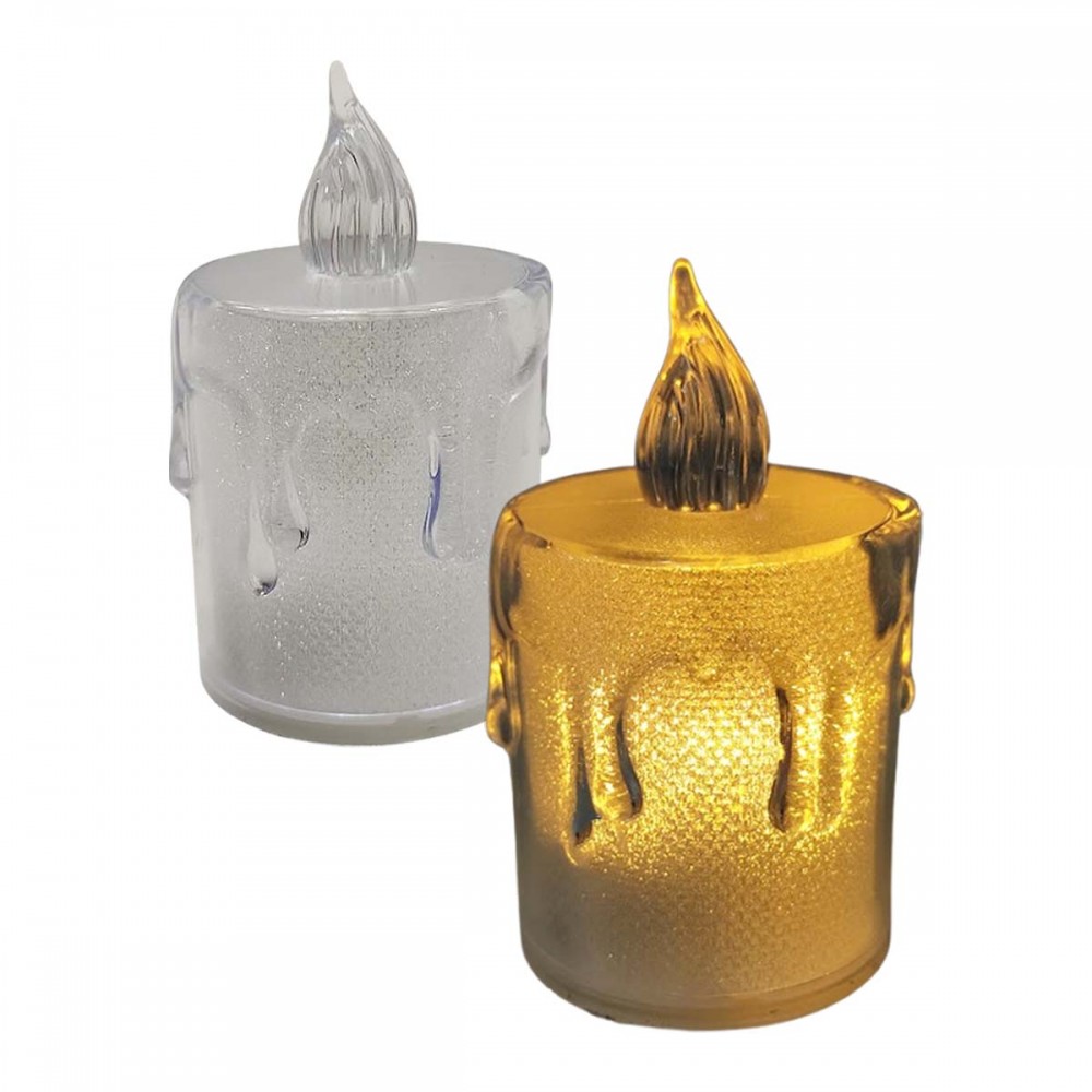 LUMINÁRIA DECORATIVA DE MESA MODELO VELA DE LED EM PLÁSTICO REF: APTCS02 LUMINÁRIA DECORATIVA DE MESA MODELO VELA DE LED EM PLÁSTICO REF: APTCS02