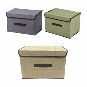 CAIXA ORGANIZADORA MULTIUSO EM TECIDO TNT COM ALÇAS REF: AP75-G1