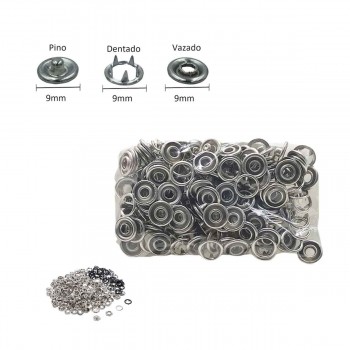 ILHOSES EM METAL DE 1CM CADA PACOTE CONTENDO 50 UNIDADES REF: AP23808T-1